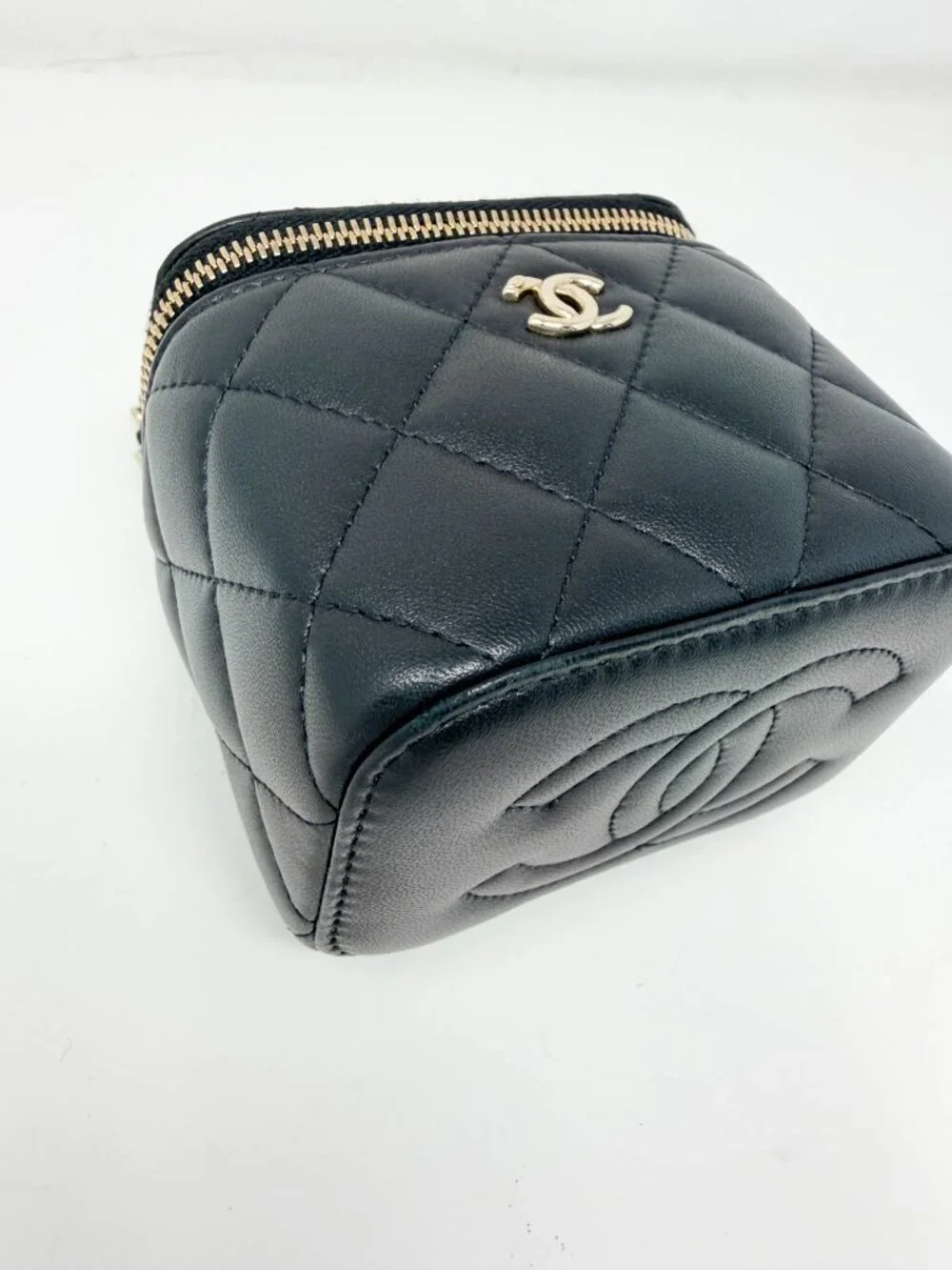 Chanel Mini Pearl Crush Vanity Case With Chain